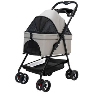 Coche Para Mascotas Raza Pequeña Plegable 20kg