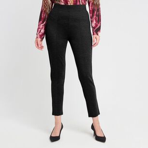 Calza Aplicaci&oacute;n Cierre Tiro Alto Skinny Mujer Lesage