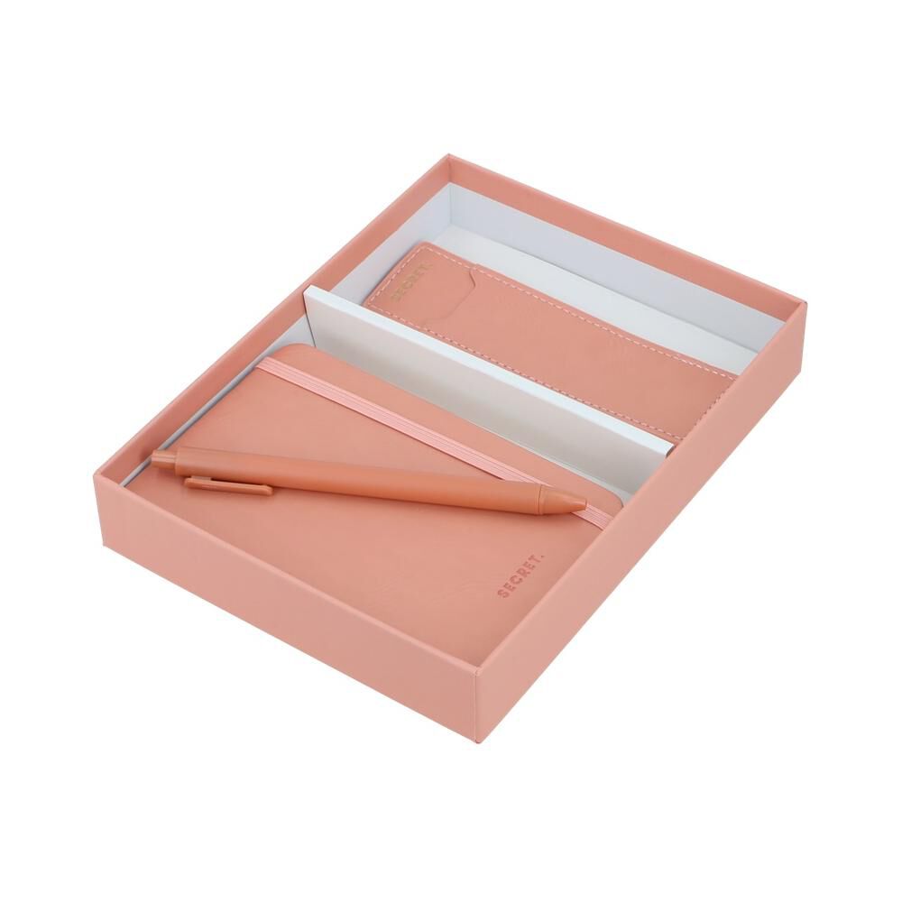 Set Libreta + Separador + Lápiz Secret Sintra Sc6 Coral image number 1.0