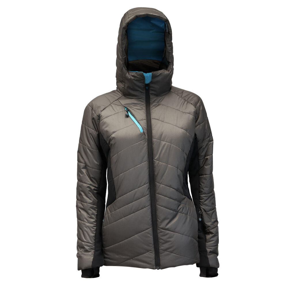 Parka Thinsulate Mujer Gris/negro Z-9100 image number 0.0