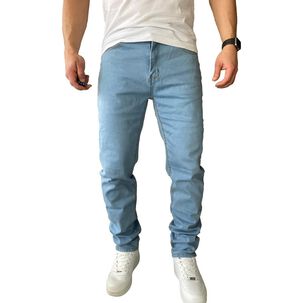 Pantal&oacute;n Jeans Elasticado Slim Celeste