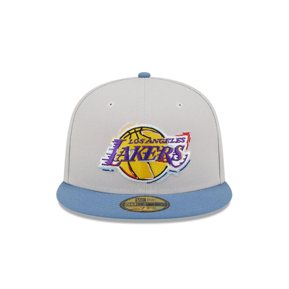 Gorra 59fifty Los Angeles Lakers Color Brush Beige image number 2.0
