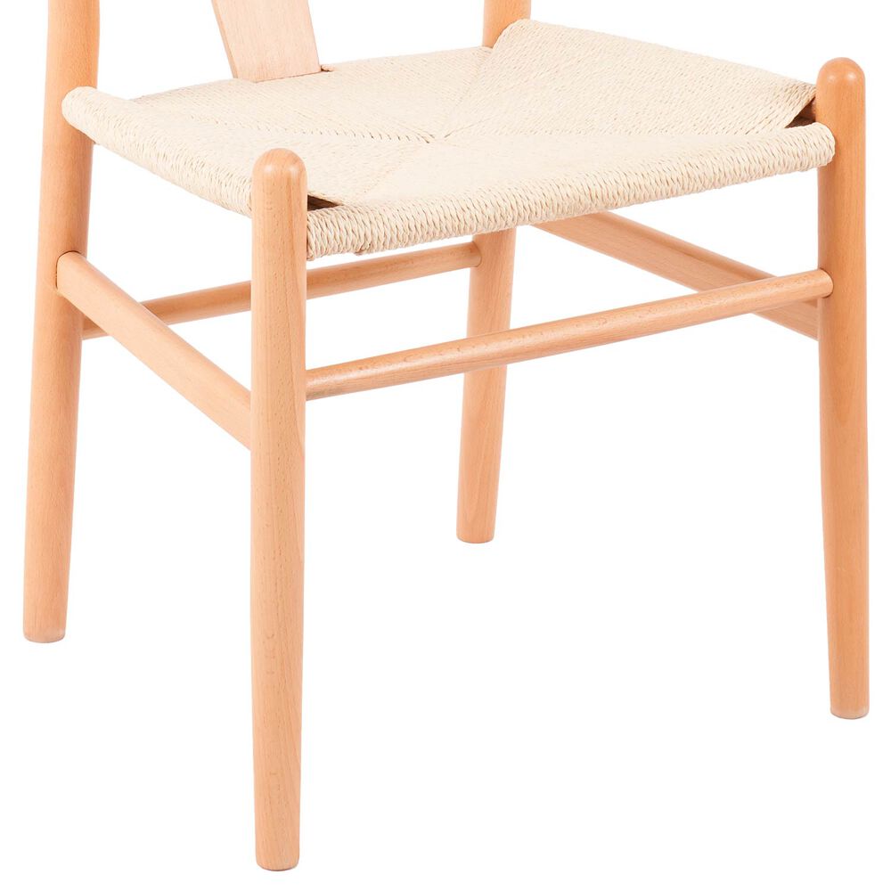 Pack 2 Sillas Comedor Novahus Wishbone Natural Beige image number 5.0