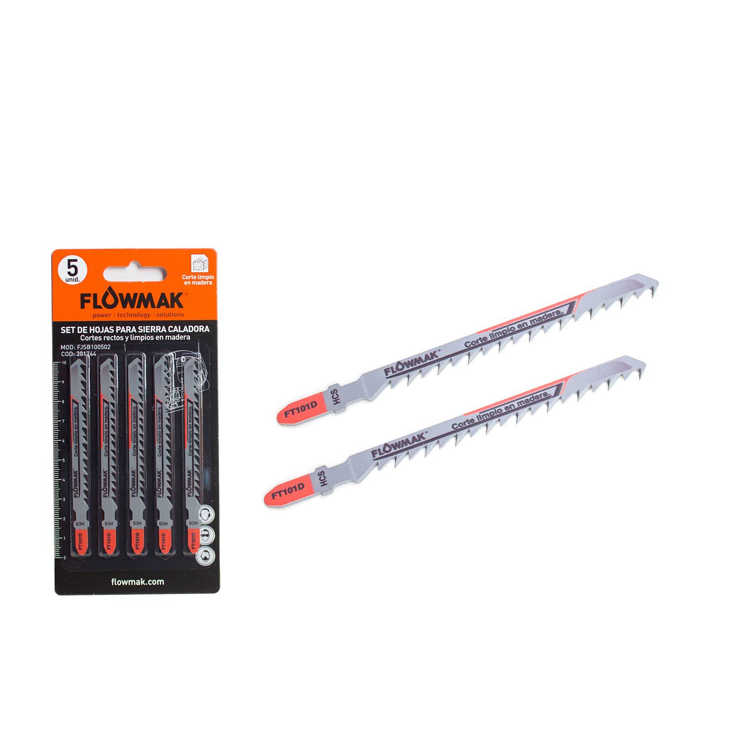 Kit Sierra Caladora 18v + 5 Hojas Calar Flowmak image number 4.0
