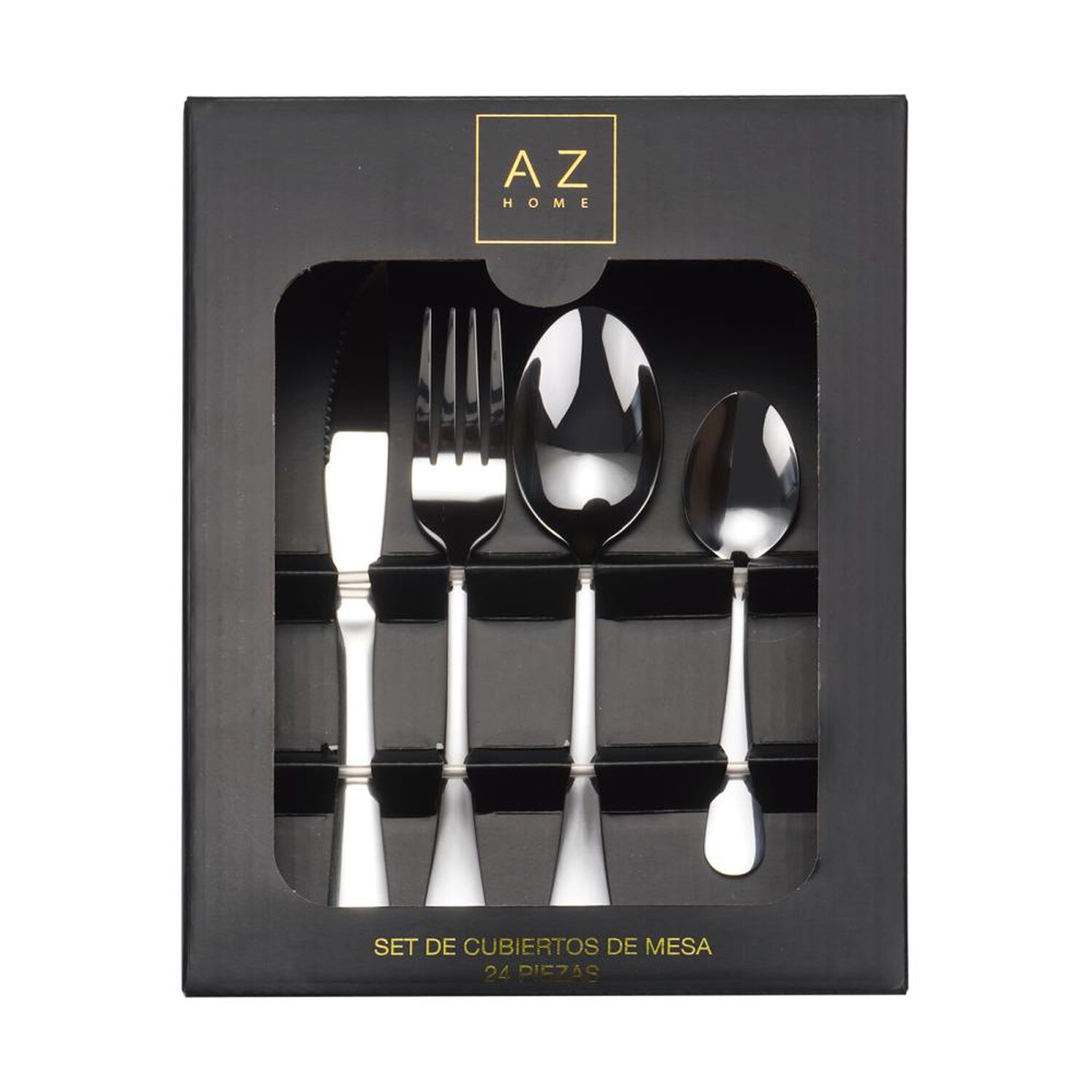 Cubiertos De Mesa Azhome Silver / 24 Piezas image number 7.0