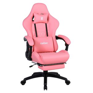 Silla Gamer Oficina Krone Xl Reclinable + Masaje + Apoyapi&eacute;s