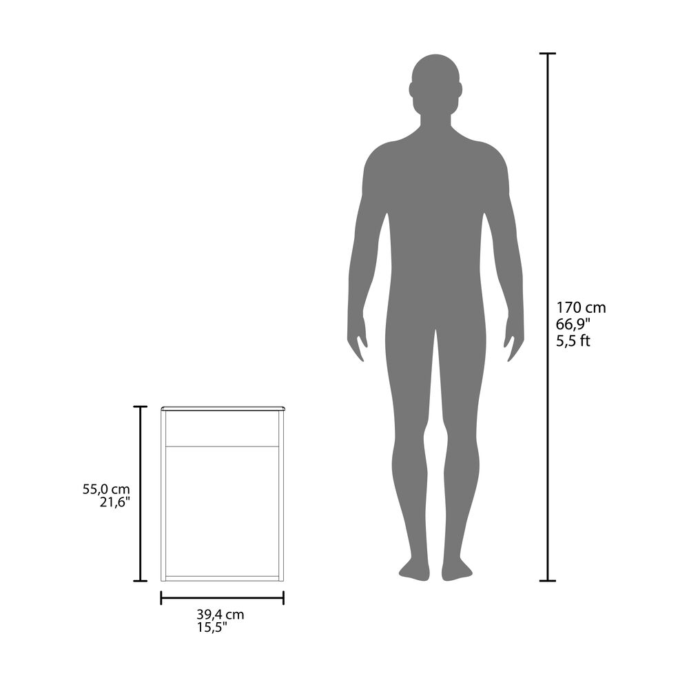 Vanitorio Flotante 55x39.4x32 Cm 1 Puerta image number 7.0