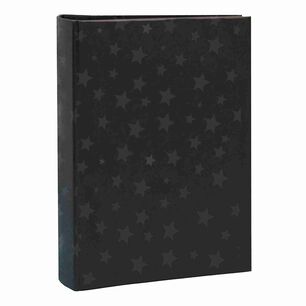 Album Hojas Negras Papel Estrella Negro Para Ensobrar 13x18 Cm / 200f Vgo