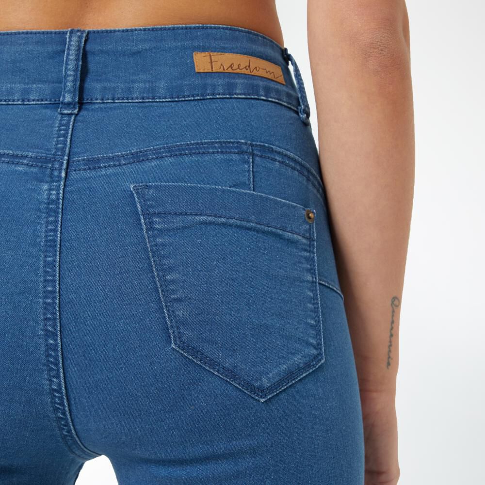 Jeans Tiro Alto Push Up Mujer Freedom image number 4.0