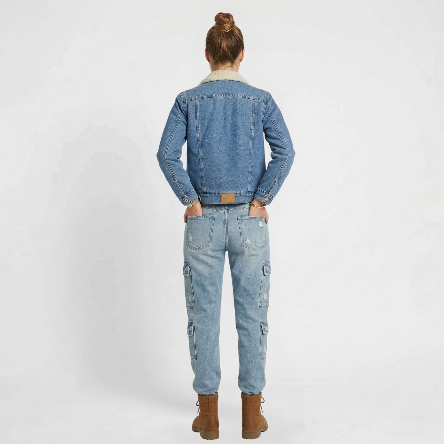 Chaqueta Mezclilla Jeans Chiporro Sherpa Mujer image number 2.0