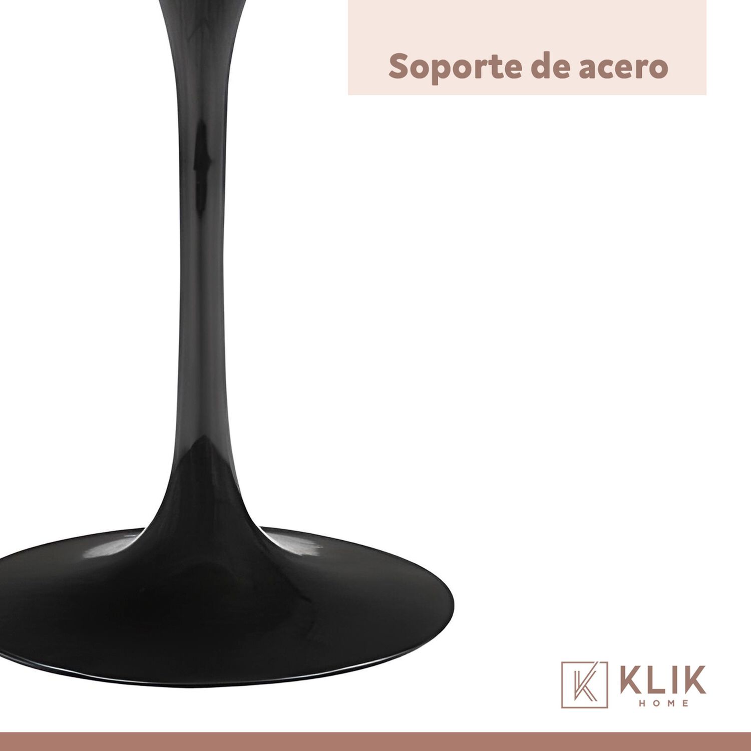 Comedor Tulip Negro 80cm - 4 Sillas Tulip Negras image number 6.0