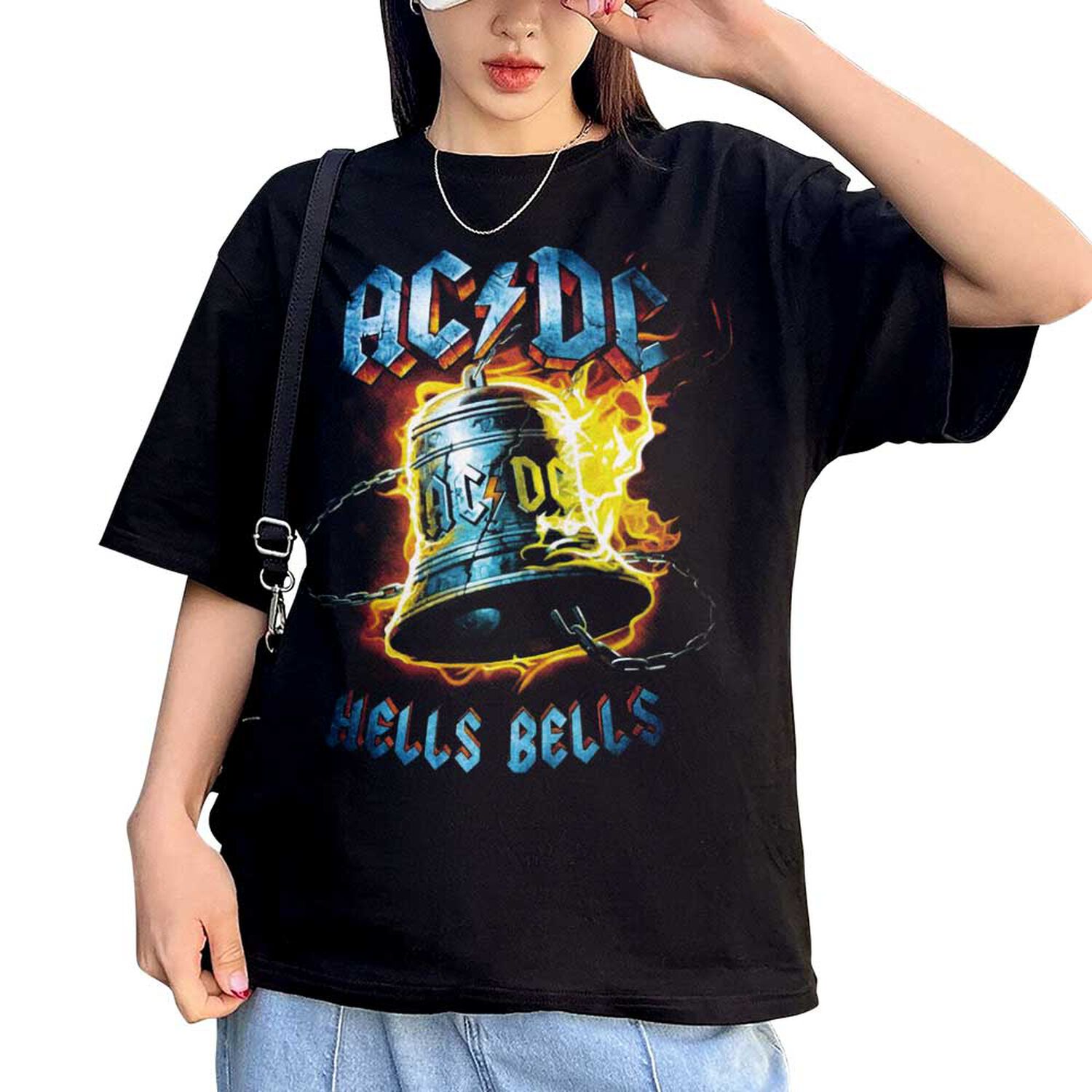 Polera Estampada Ac Dc Hell Bells Rock image number 1.0