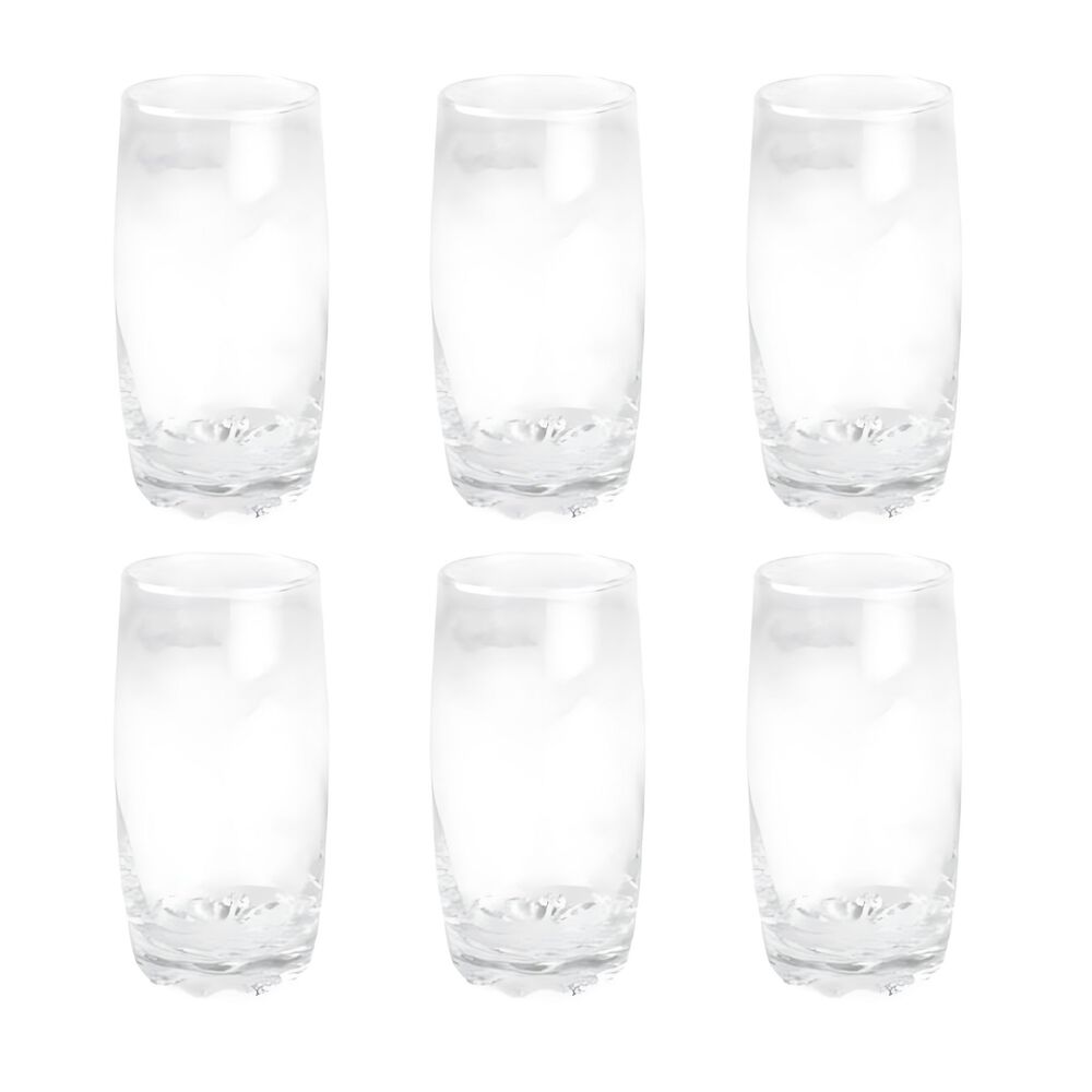 Set 6 Vasos Altos Modelo Napoles 390cc Jugos Tragos Bebida image number 0.0