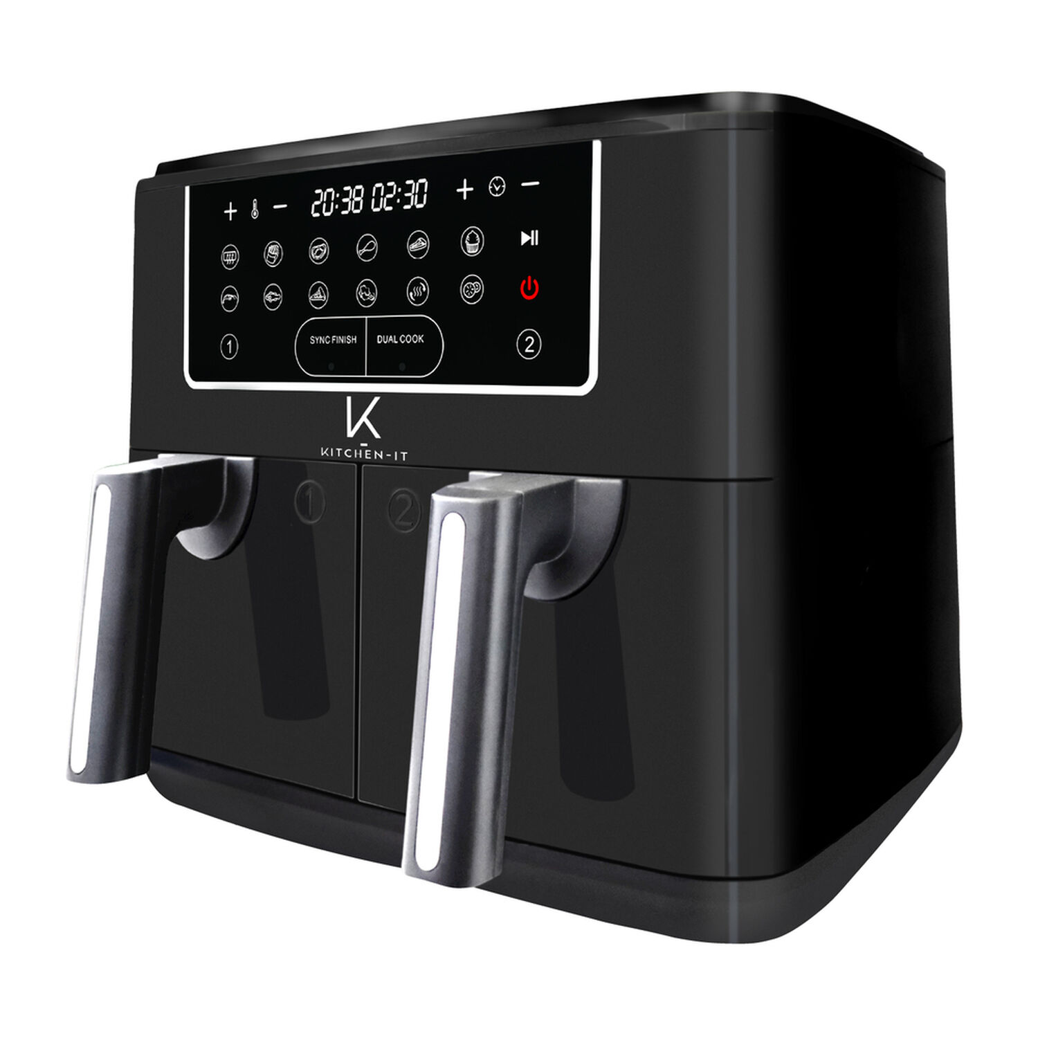 Freidora De Aire Dual Edition 9 Litros Kitchen-it image number 1.0