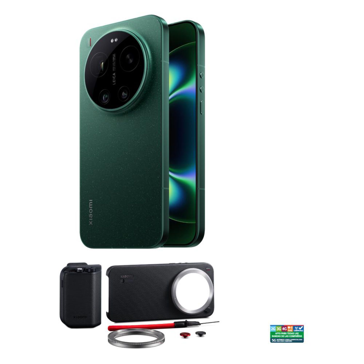 Smartphone Xiaomi 17 Ultra / 5G / 512 GB / Verde / Liberado + Photography Kit Pro image number 0.0