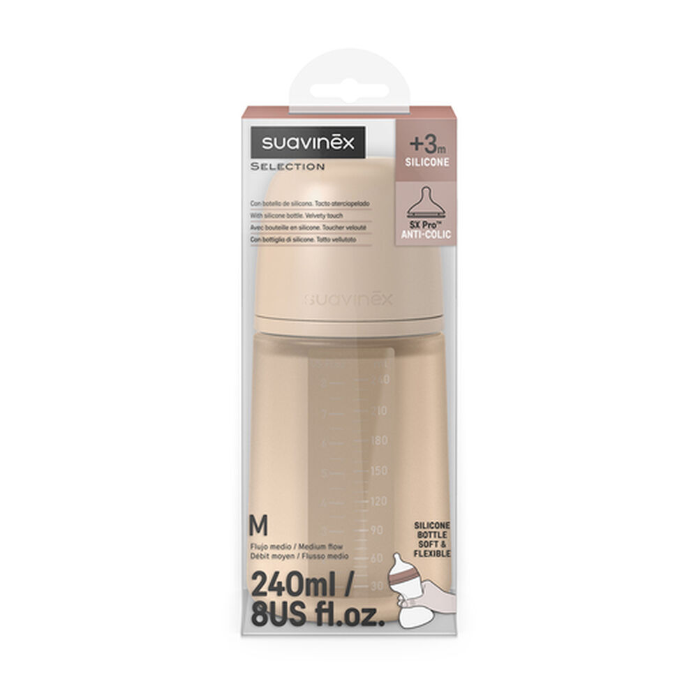 Mamadera 240ml Fisiológica Silicona Sx Pro Soft Fm Beige image number 2.0