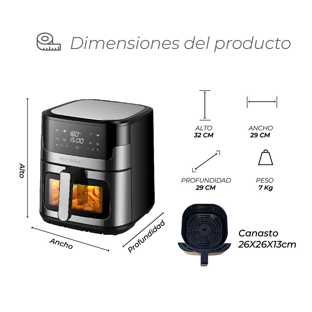 Freidora De Aire Luxe Edition 8l image number 8.0