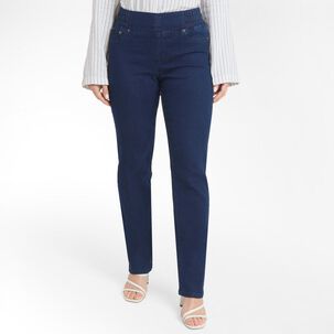 Jeans Pretina Elásticada Tiro Alto Push Up Mujer Geeps