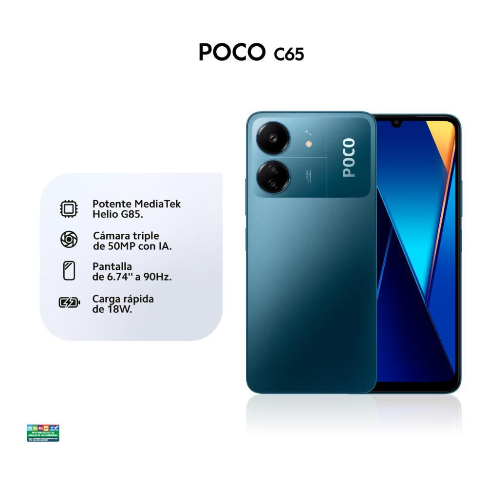 Smartphone Xiaomi Poco C65 / 128 GB / Liberado image number 1.0