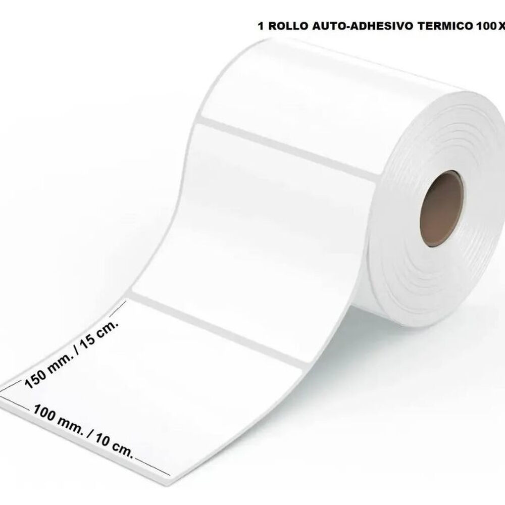 5 Rollos De Etiquetas Adhesivas T&eacute;rmicas De 100x150 Mm (10x15 Cm) 500 Uds image number 5.0