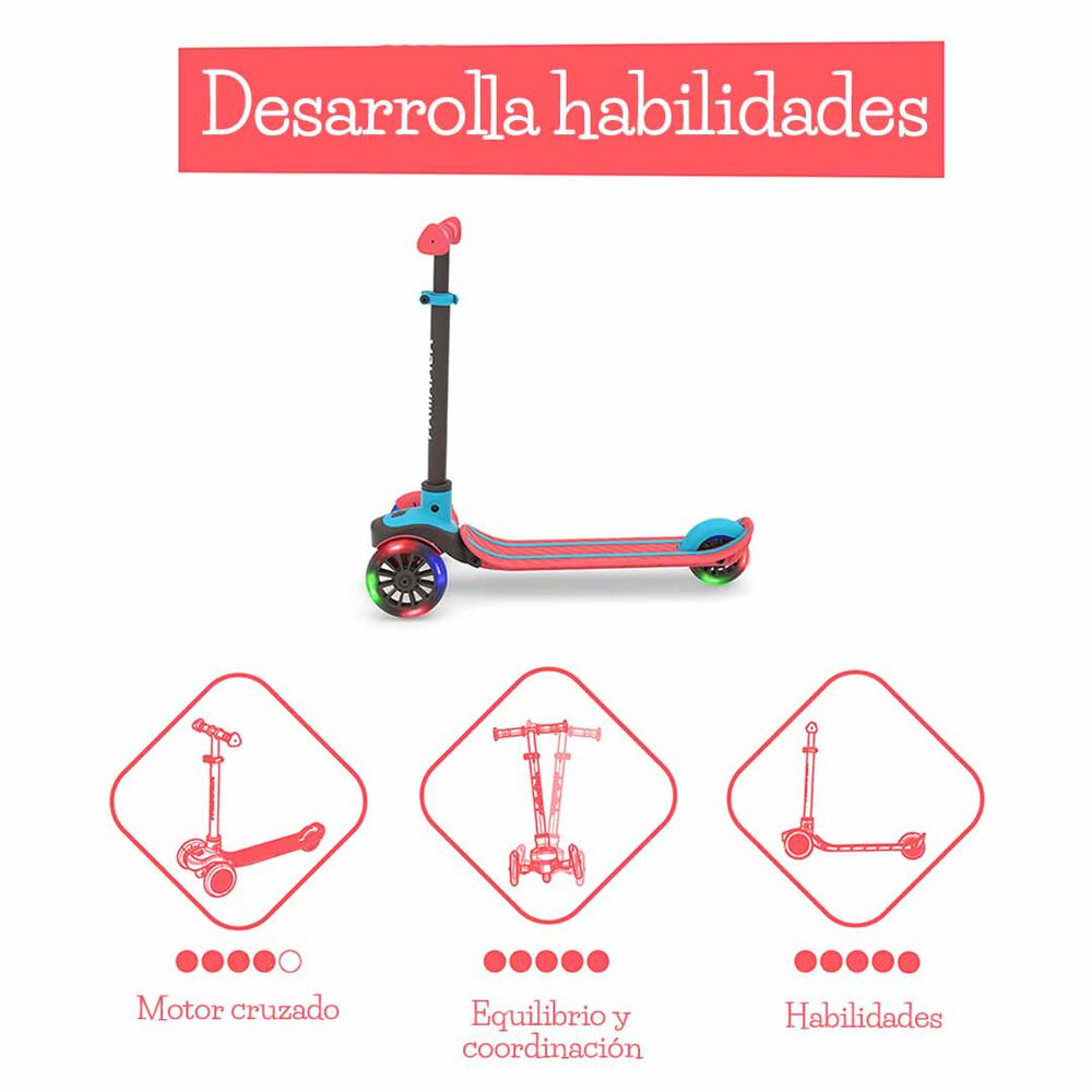 Scooter Monopatin Niños Chillafish Scotti Glow Ruedas Led image number 3.0