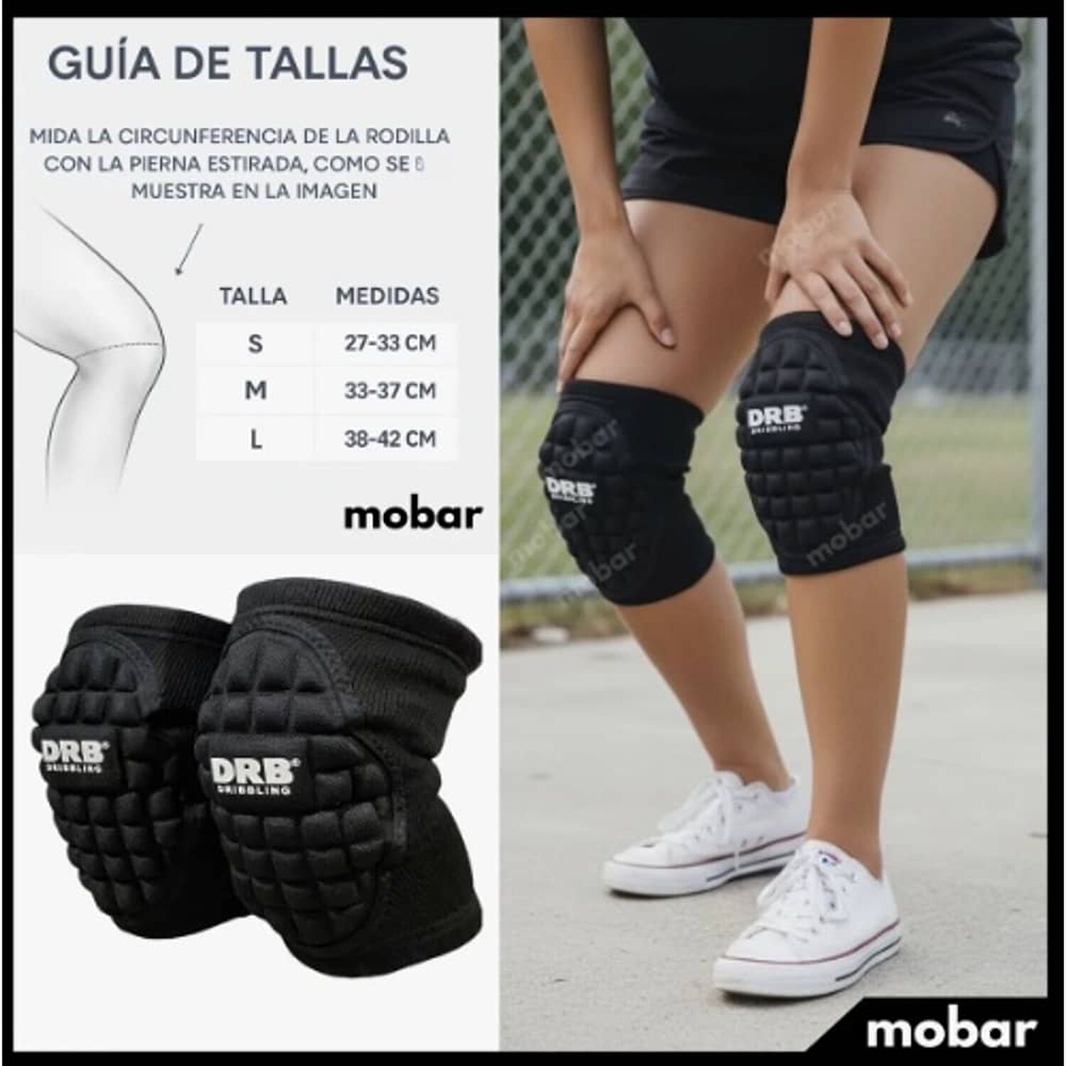 Rodilleras Deportivas Voleibol Volleyball Acolchadas S image number 1.0
