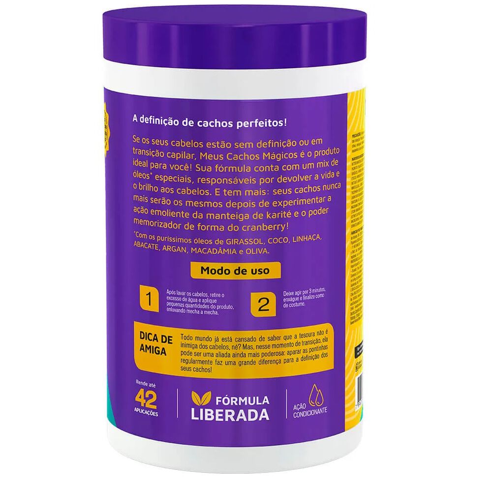 Crema De Tratamiento Meus Cachos Magicos Novex 400g image number 1.0