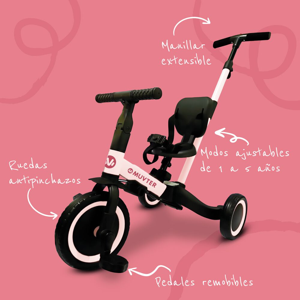 Triciclo Multifuncional 5 En 1 Muvter Ride image number 15.0