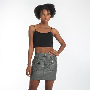 Polera Crop Tirantes Con Deslizadores Mujer Rolly Go