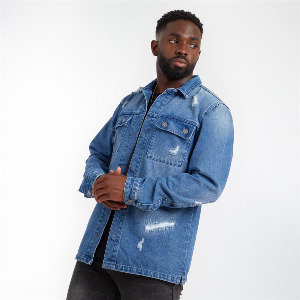Chaqueta Denim Slim Hombre Rolly Go image number 2.0