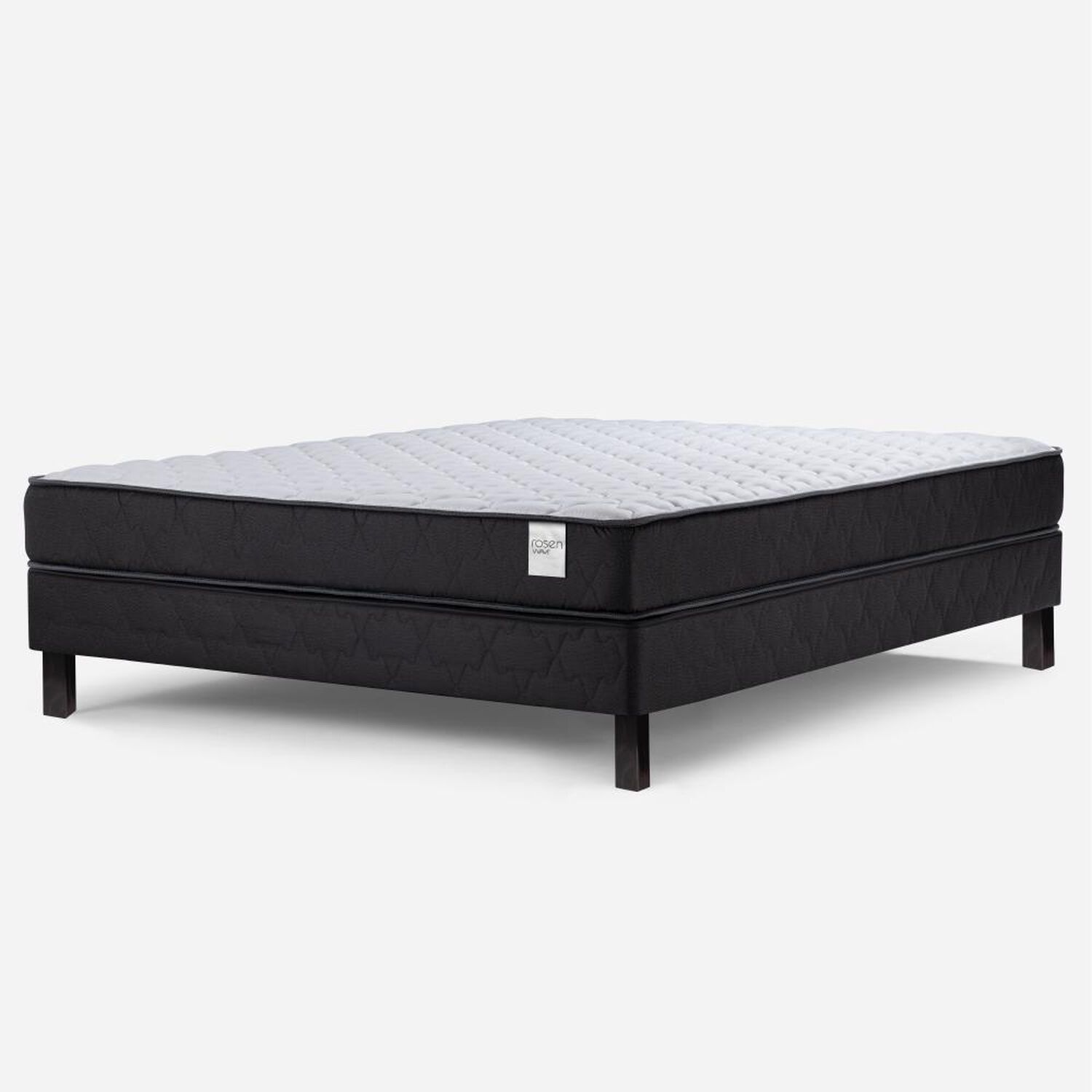 Cama Europea Rosen Wave / 2 Plazas / Base Normal + Set de Maderas Madrid image number 1.0