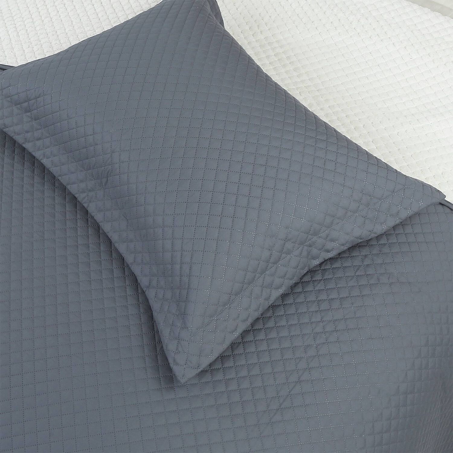 Quilt Andes Sherpa Liso Gris 1.5 Plaza image number 2.0
