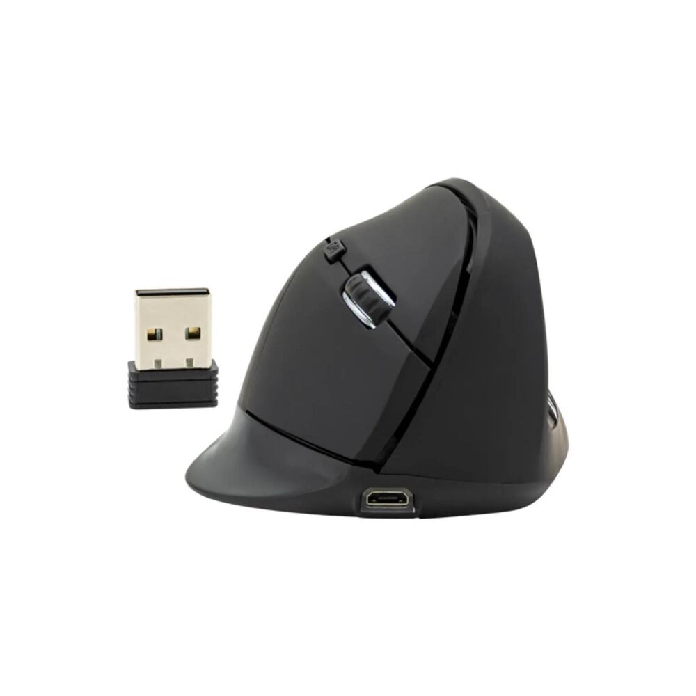 Mouse Inalambrico Usb Vertical 6b 1600dpi Negro image number 1.0