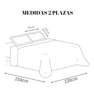 Cubrecama De Verano 2 Plazas Quilt + 2 Fundas De Almohada Cobertor Delgado Cmv-63