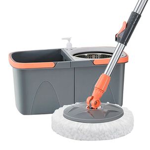 Mopa Trapeador Giratorio 360 Centrifugadora Doble Rueda