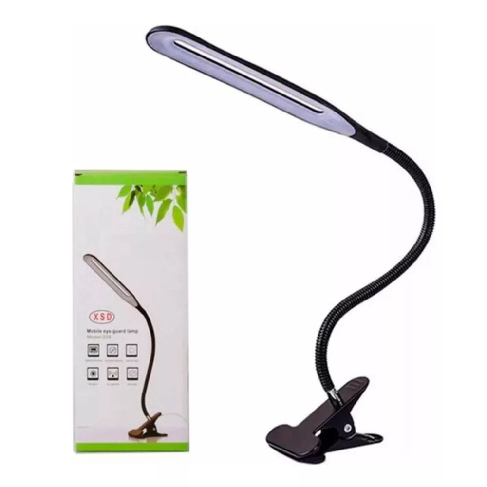 Lámpara De Escritorio Portátil Brazo Flexible Pinza Led Usb image number 0.0