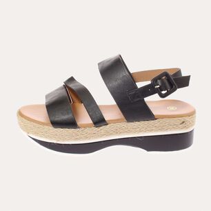 Sandalia Negro V&iacute;a Franca Art. 52110b31105black