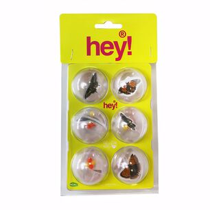 Juguete Para Gato Pack De 6 Pelotas Con Insectos