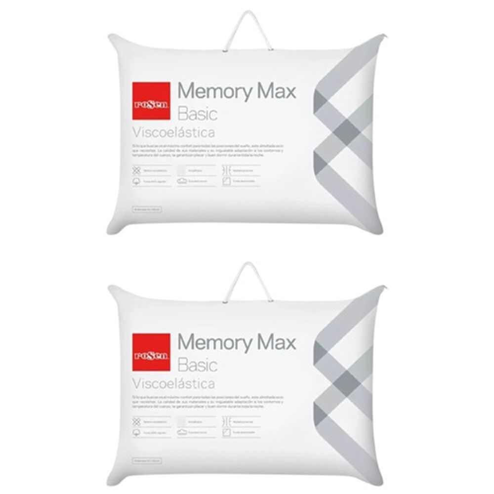 Pack 2 Almohadas Memory Max Basic King 42 X 80 Cm - Rosen image number 0.0