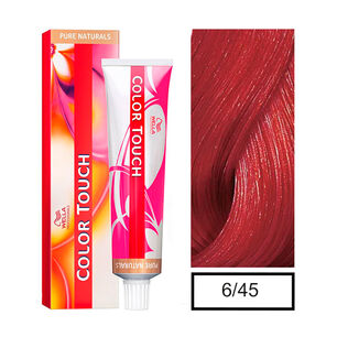 Wella - Tintura Semipermanente Color Touch 6/45 Rubio Oscuro Rojo Caoba 60gr + Per&oacute;xido En Crema De 1,9%
