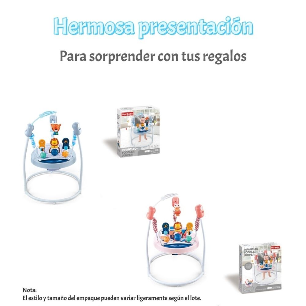 Saltar&iacute;n Centro De Actividad Musical Smile Azul Lubabycas image number 2.0