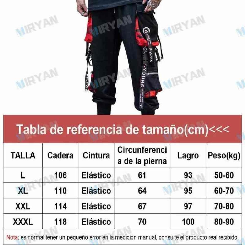 Pantalones Gym Cargo Casual Joggers Con Bolsillo Para Hombre image number 2.0