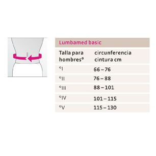 Faja Lumbar Lumbamed Disc Straight Cut Talla Iii-blunding