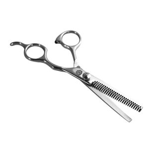 Tijeras De Esculpir Dentada Peluquer&iacute;a 16cm Mango Met&aacute;lico