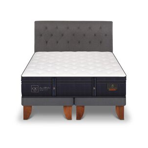 Cama Europea Cic Grand Premium / 2 Plazas / Base Dividida + Respaldo