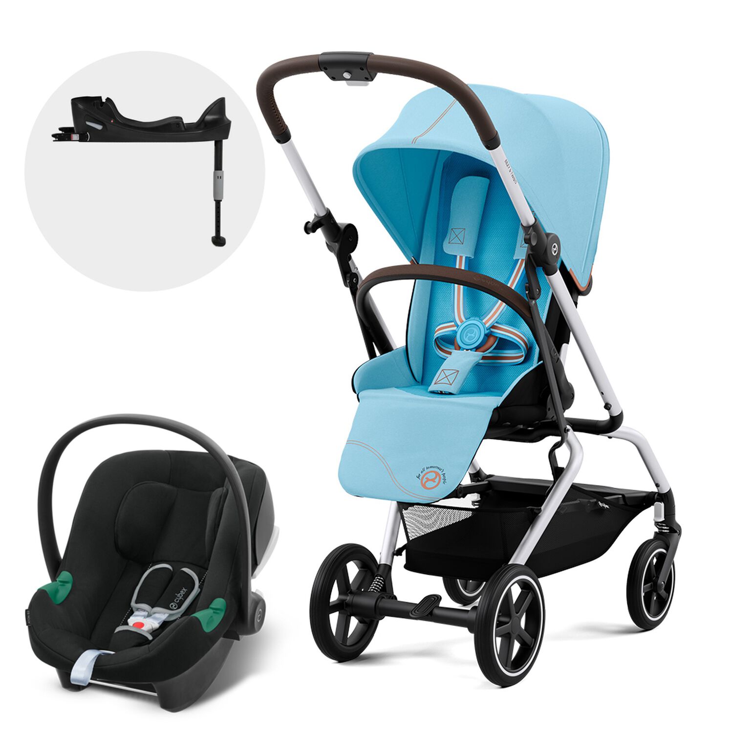 Coche Travel System Eezy S Twist Plus Slv B.blue + Aton B2 + image number 0.0
