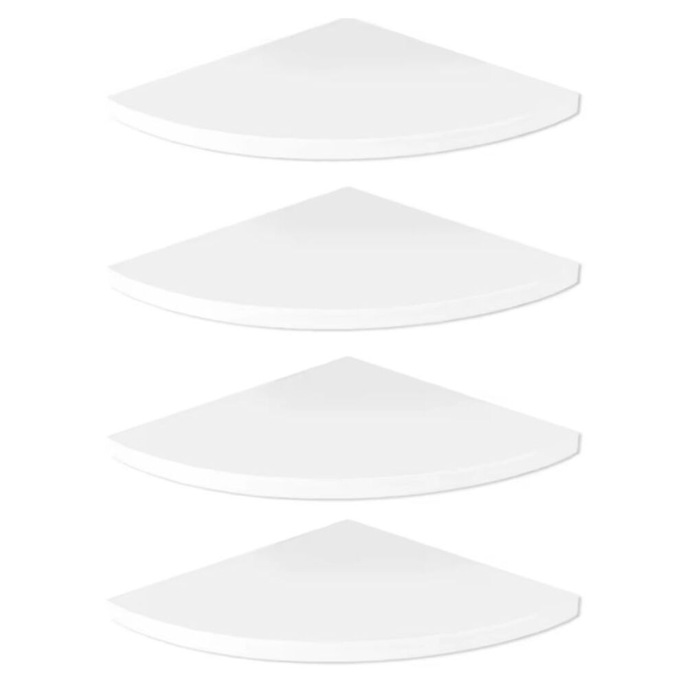 Repisa Esquinero Estante Flotante 4 Niveles Blanco image number 0.0