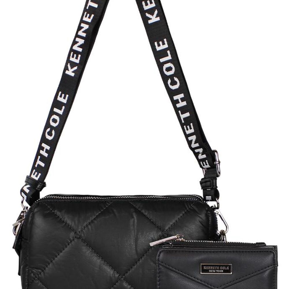Cartera Acolchada Peyton + Billetera Negra Kenneth Cole image number 0.0