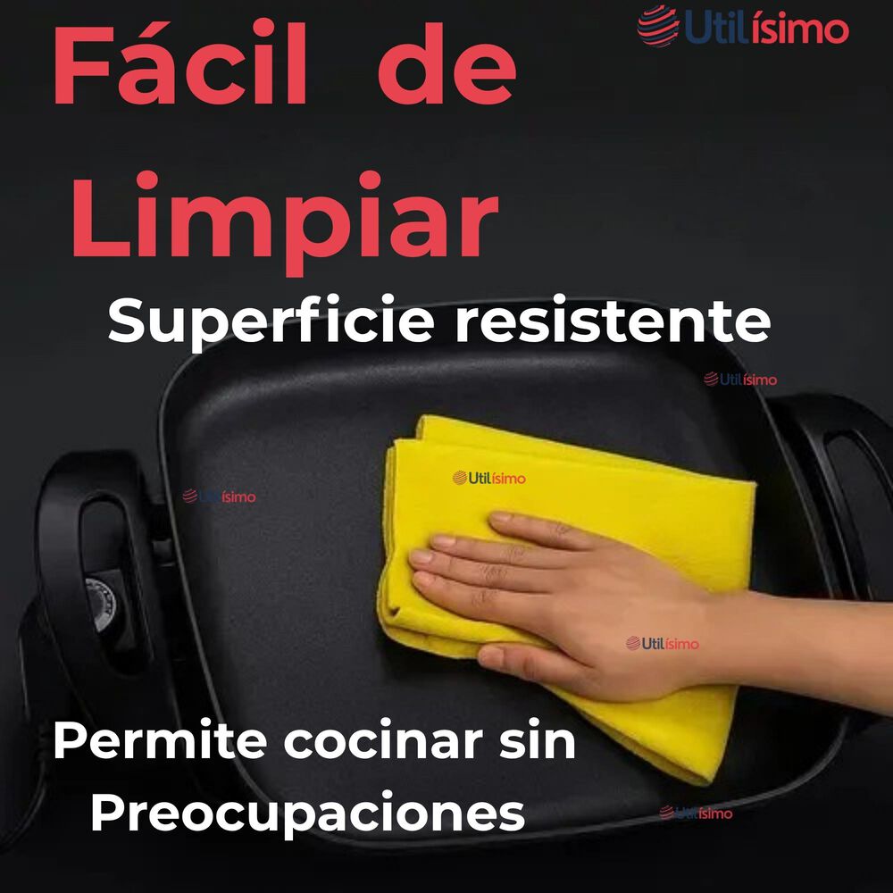 Sartén Eléctrico Multifuncional Antiadherente 1350w De Potencia image number 9.0