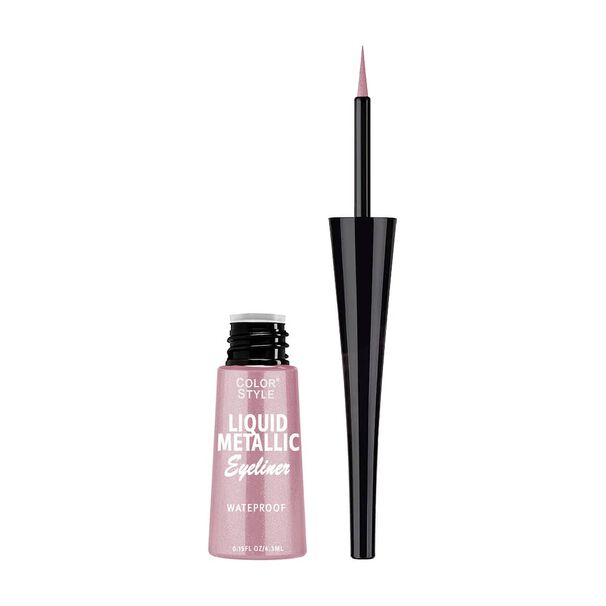 Delineador De Ojos Metalizado Rosa